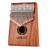 MEIBEITE Thumb Piano Kalimba 17 Key Tone Mahogany