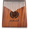 MEIBEITE Thumb Piano Kalimba 17 Key Tone Mahogany