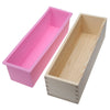 Silicone Soap Loaf Mold Wooden Box DIY Making Tools 1200g