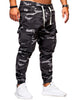 Camo Print Pocket Decoration Jogger Pants