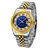 Men's Stainless Steel Classic Business Quartz Watch Large Dial