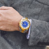 Men's Stainless Steel Classic Business Quartz Watch Large Dial