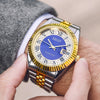 Men's Stainless Steel Classic Business Quartz Watch Large Dial