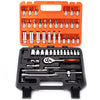 53pcs/set 72-tooth Ratchet Auto Repair Mechanic Wrench Sleeve Set