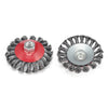 4pcs Twist Knot Wire Wheel Cup Brush for Grinding Sanding
