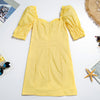Tube Top Slim Dress Princess Sleeve Fungus Lace