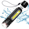 BRELONG 5000lm Multifunction T6 LED Flashlight Magnet Work Light USB Rechargeable Battery