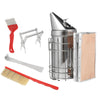 5pcs Stainless Steel Beekeeping Tool with Bee Hive Smoker Scraper Brush