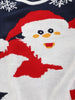 Santa Claus Pattern Knitted Sweater