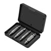 4pcs S2 Alloy Steel Screw Extractor Drill Bits Broken Damaged Bolt Remover with Storage Box