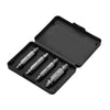 4pcs S2 Alloy Steel Screw Extractor Drill Bits Broken Damaged Bolt Remover with Storage Box