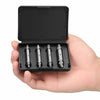 4pcs S2 Alloy Steel Screw Extractor Drill Bits Broken Damaged Bolt Remover with Storage Box