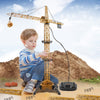 8054E 128cm Tall Hanging Tower Crane 4-channel Wire-controlled Engineering Vehicle Toy Gift