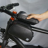 SAHOO Bicycle Phone Tube Double Bag with Fingerprint Unlock Sun Visor