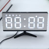 LED Mirror Digital Alarm Clock Multifunction Snooze Display Time with Bracket