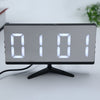 LED Mirror Digital Alarm Clock Multifunction Snooze Display Time with Bracket