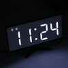 LED Mirror Digital Alarm Clock Multifunction Snooze Display Time with Bracket