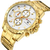 CURREN 8334 Men's Business Watch Three-eye Steel Belt Six-pin Waterproof Calendar