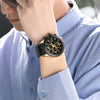 CURREN 8334 Men's Business Watch Three-eye Steel Belt Six-pin Waterproof Calendar