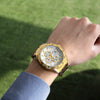 CURREN 8334 Men's Business Watch Three-eye Steel Belt Six-pin Waterproof Calendar