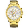 CURREN 8334 Men's Business Watch Three-eye Steel Belt Six-pin Waterproof Calendar