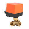 230V Electric Motorized Thread Ball Valve Air-conditioning Water System Controller 3-way 3-wire