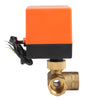 230V Electric Motorized Thread Ball Valve Air-conditioning Water System Controller 3-way 3-wire