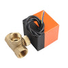 230V Electric Motorized Thread Ball Valve Air-conditioning Water System Controller 3-way 3-wire