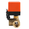 230V Electric Motorized Thread Ball Valve Air-conditioning Water System Controller 3-way 3-wire