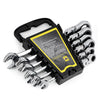 6PCS 8 - 17mm Flexible Head Ratchet Wrench Dual-use Gear Spanners