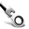 6PCS 8 - 17mm Flexible Head Ratchet Wrench Dual-use Gear Spanners