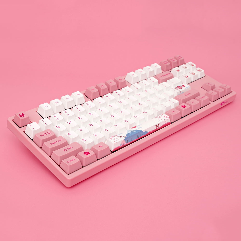 Akko 3087 87-key Mount Fuji Cherry Blossom Mechanical Keyboard