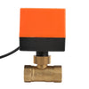 220V Electric Motorized Thread Ball Valve Air-conditioning Water System Controller 2-way 3-wire