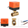 220V Electric Motorized Thread Ball Valve Air-conditioning Water System Controller 2-way 3-wire