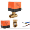 220V Electric Motorized Thread Ball Valve Air-conditioning Water System Controller 2-way 3-wire