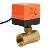 220V Electric Motorized Thread Ball Valve Air-conditioning Water System Controller 2-way 3-wire