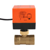 220V Electric Motorized Thread Ball Valve Air-conditioning Water System Controller 2-way 3-wire
