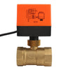 220V Electric Motorized Thread Ball Valve Air-conditioning Water System Controller 2-way 3-wire