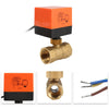 220V Electric Motorized Thread Ball Valve Air-conditioning Water System Controller 2-way 3-wire
