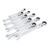 9PCS 8 - 19mm Flexible Head Ratchet Wrench Dual-use Gear Spanners