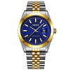 Men's Watch Classic Simple Steel Belt Magnifying Glass Calendar Waterproof
