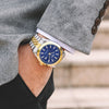 Men's Watch Classic Simple Steel Belt Magnifying Glass Calendar Waterproof