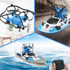 GW123 Drone + Remote Control Car + Speedboat Three-in-one Triphibian Vehicle Toy