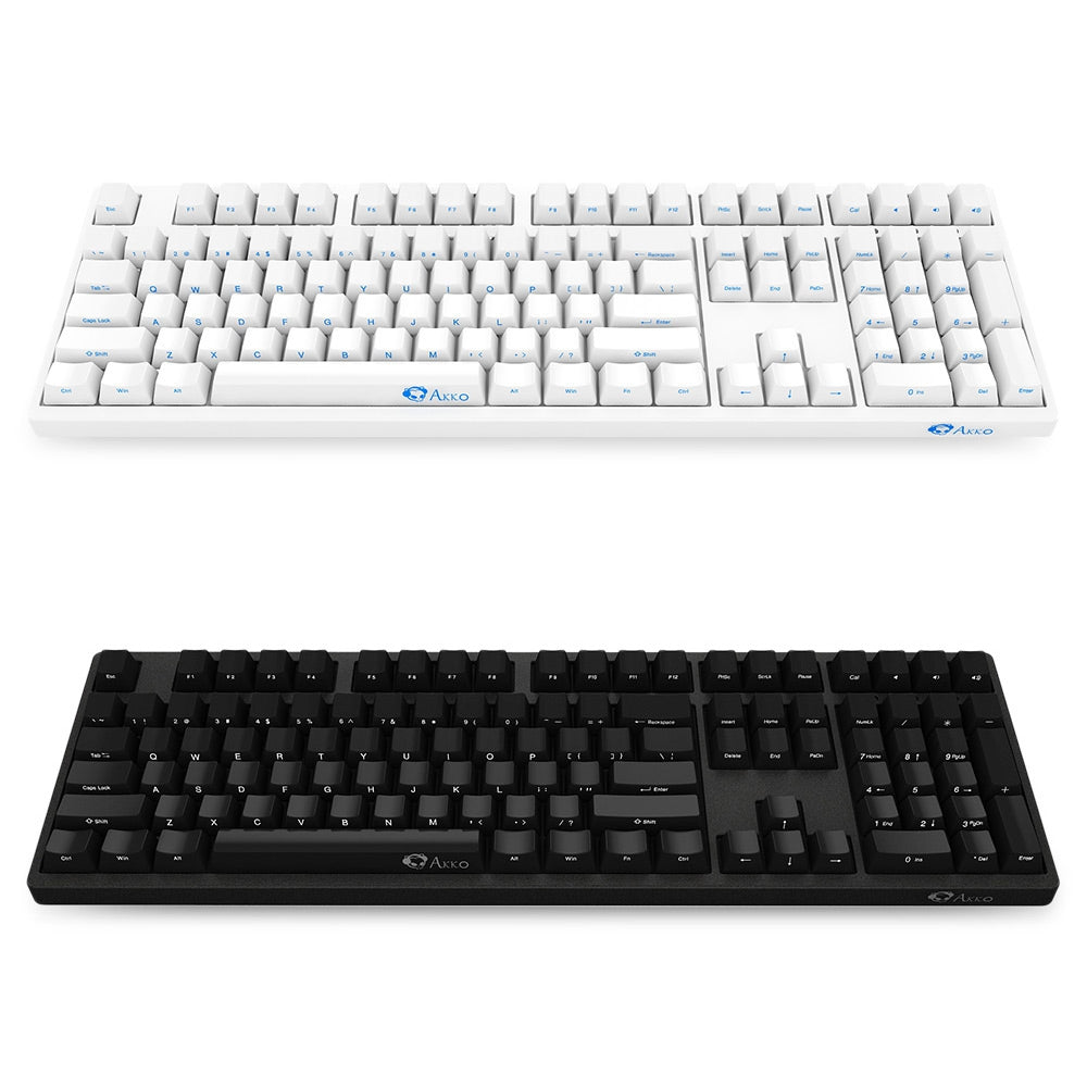 AKKO 3108 Mechanical Keyboard with Cherry Axis PBT Side Engraved Wired Game 108 Keys
