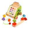 Wooden Simulated Telephone Shape Digital Cognitive Toys for Children's Early Education
