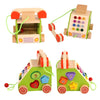 Wooden Simulated Telephone Shape Digital Cognitive Toys for Children's Early Education