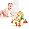 Wooden Simulated Telephone Shape Digital Cognitive Toys for Children's Early Education