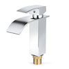 Natural Curved Waterfall Bench Faucet