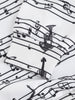 Musical Note Printed Casual Hoodie