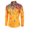 Musical Note Pattern Long Sleeves Shirt